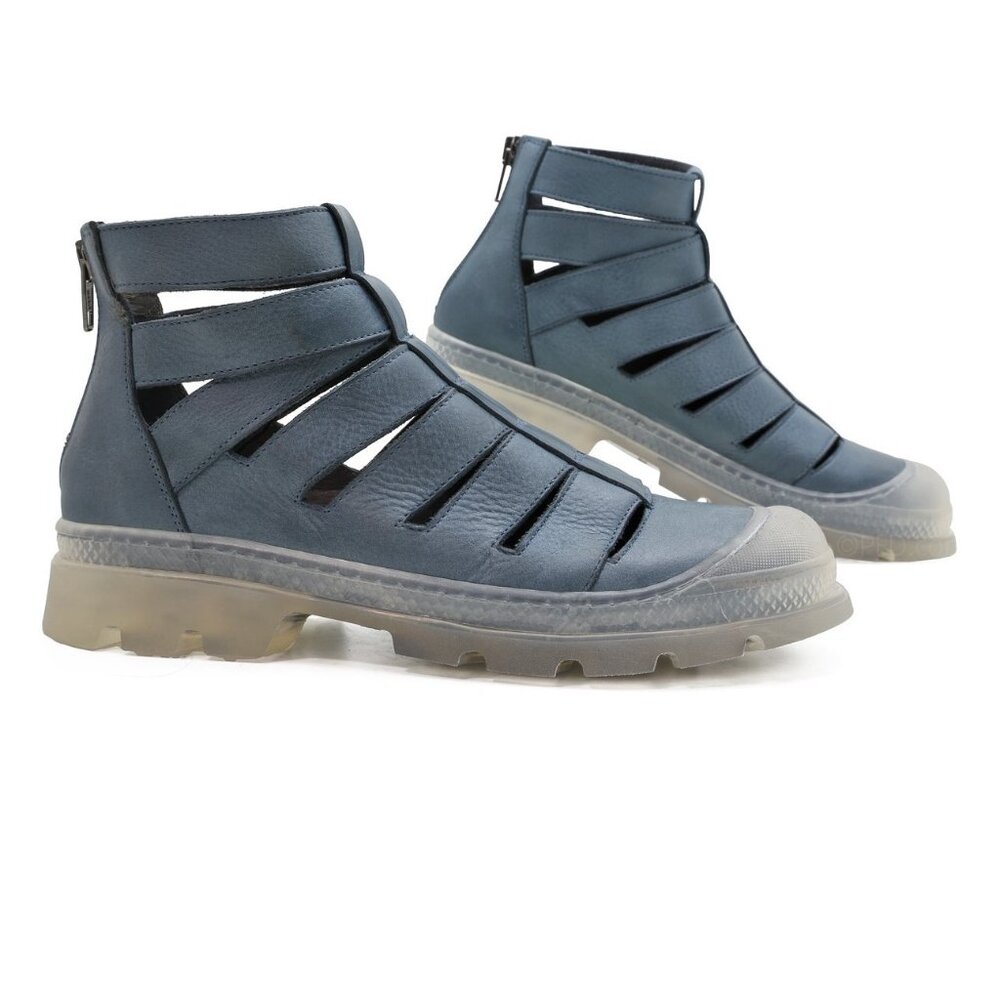 Lofina Schyular Sky Blue Leather Strappy Sandals (Size EU 36 / US 5.5-6) RARE
